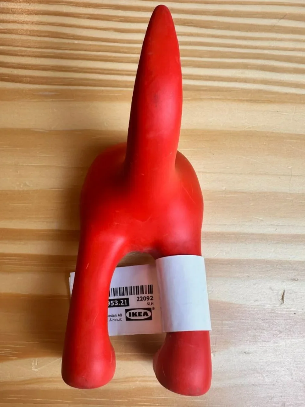 IKEA BÄSTIS Dog Tail Plastic‎ Wall Hanger Hook Hat Coat Leash Key in Red